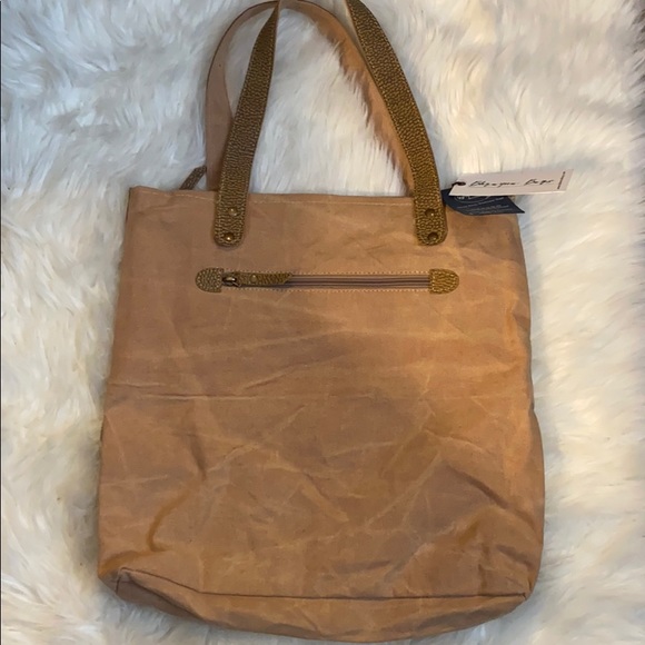 Bhrayna tote with real leather - Picture 2 of 4